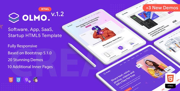OLMO v1.2 - Software & SaaS HTML5 Template