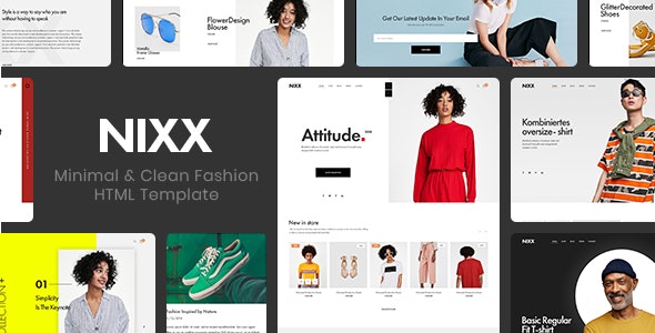 NIXX v1.0 – Minimal & Clean Fashion HTML Template