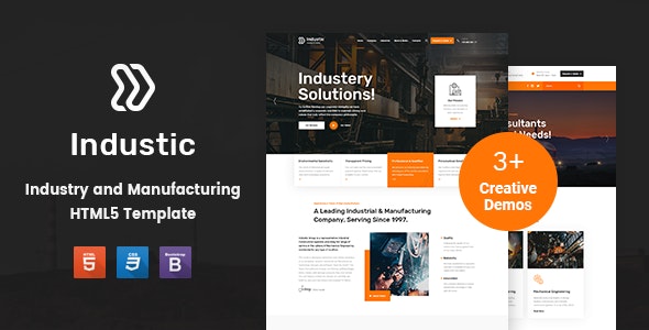 Industic v1.0 - Factory and Manufacturing HTML5 Template