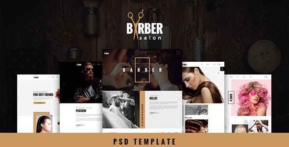 Barber - A Creative PSD Template