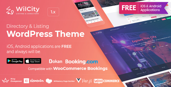 Wilcity v1.1.6.2 - Directory Listing WordPress Theme