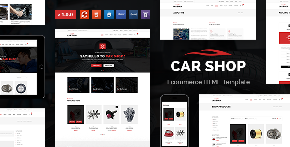 Download Car Shop – Ecommerce HTML Template | Free Nulled Scripts