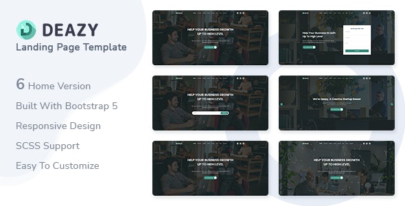 Deazy v1.0 - Bootstrap 5 Landing Page Template