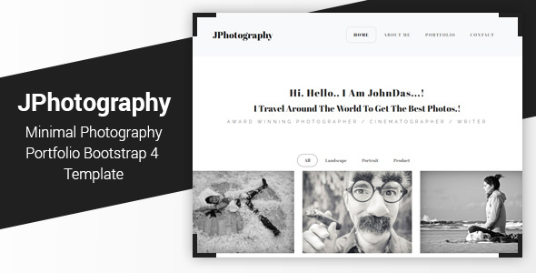 Download JPhotography – Minimal Photography Portfolio HTML5 Template | Free Nulled Scripts
