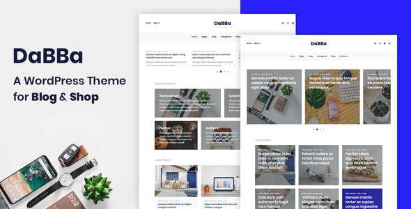 Dabba v1.0.7 – A WordPress Theme For Blog & Shop