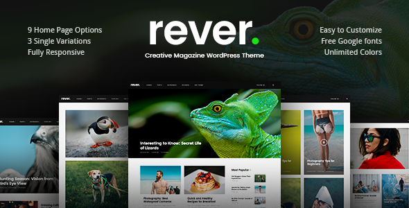 Rever v1.0.3 - Clean and Simple WordPress Theme