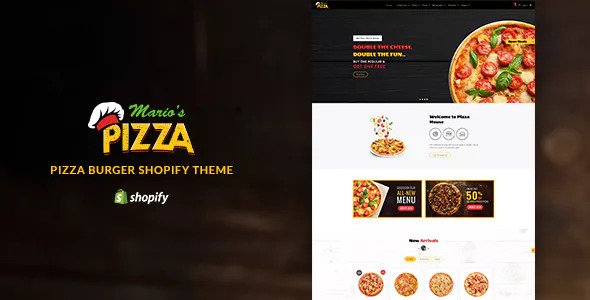 Marios Pizza v1.1 - Pizza, Burger Restaurant Shopify