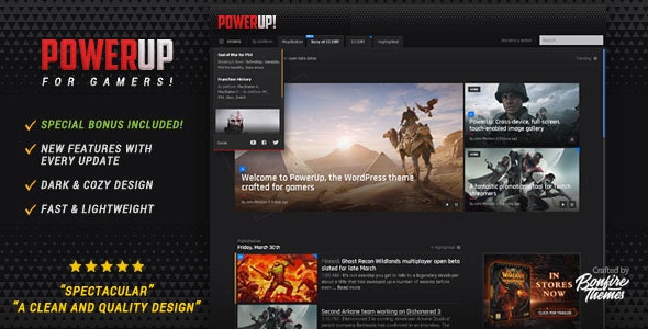 PowerUp v1.7 - Video Game Theme for WordPress
