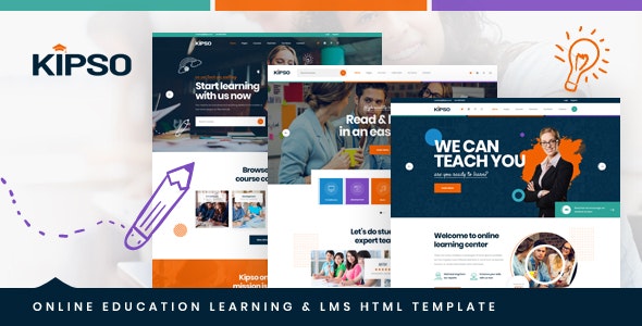 Kipso v1.0 - Online Education Learning & LMS HTML Template