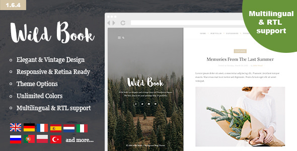 Wild Book v1.6.4 - Vintage, Elegant & Summer