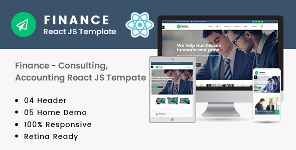 Download Finance v1.0 – Consulting, Accounting React JS Template | Free Nulled Scripts