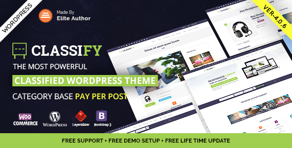 Classify v4.0.4 - Classified Ads WordPress Theme