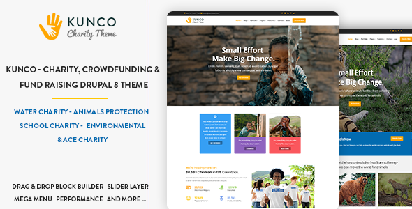 Download Kunco – Charity, Crowdfunding & Fund Raising Drupal 8.7 Theme | Free Nulled Scripts
