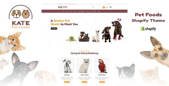 Download Kate v1.1 – Dog & Pets Food Store Shopify Theme | Free Nulled Scripts