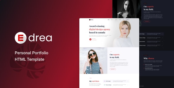 Edrea - Personal Portfolio Template