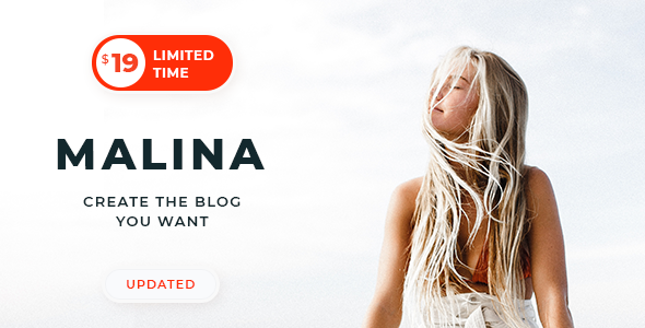 Malina v1.8.9 - Personal WordPress Blog Theme