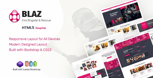 Blaz v1.0 - Fire Brigade HTML Template
