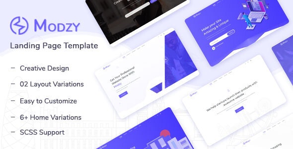Modzy v1.0 - Landing Page Template