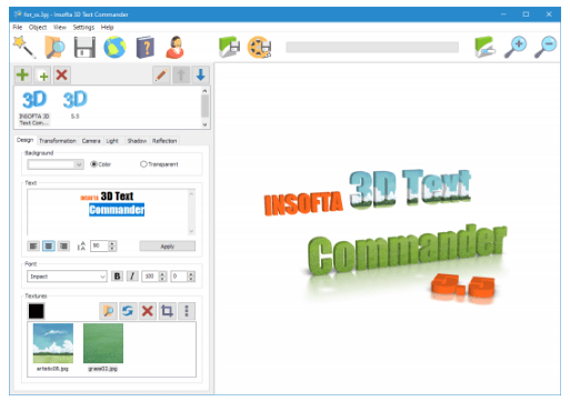 Download Insofta 3D Text Commander 6.0 Portable [Latest]