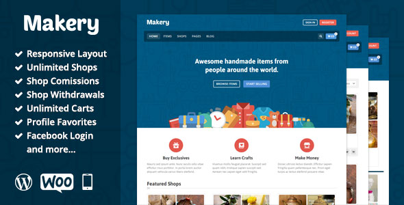 Makery v1.23 - Themeforest Marketplace WordPress Theme