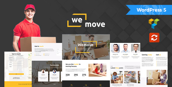 WeMove v1.1 - Home Moving & Logistic WordPress Theme