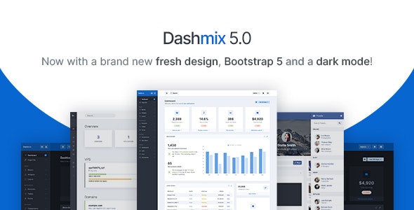 Dashmix v5.0 - Bootstrap 5 Admin Dashboard Template & Laravel 8 Starter Kit