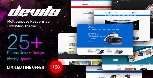 Download Devita v1.0.1 – Multipurpose Responsive PrestaShop Theme | Free Nulled Scripts