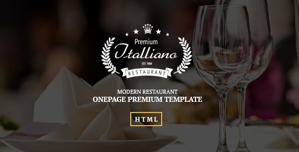 Italliano v1.0 - Clean Premium Restaurant Template