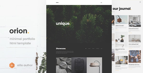 Orion v1.0 - Minimal Portfolio HTML5 Template