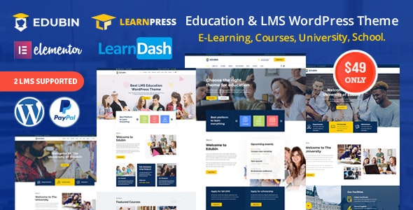 Edubin v6.0.7 - Education LMS WordPress Theme