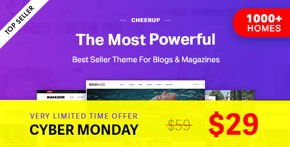 CheerUp v6.0.1 - Blog / Magazine - WordPress Blog Theme