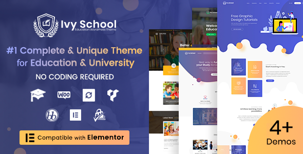 Ivy School v1.3.8 – Education, University & School Theme