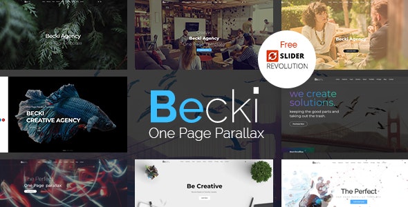 Becki v1.0 - Creative Parallax One Page HTML Template