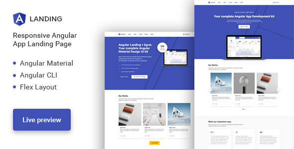 Download Angular Landing – Material Design Angular App Landing Page | Free Nulled Scripts
