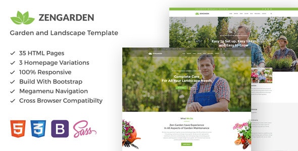 Zen Garden v1.0 - Garden and Landscape HTML Template