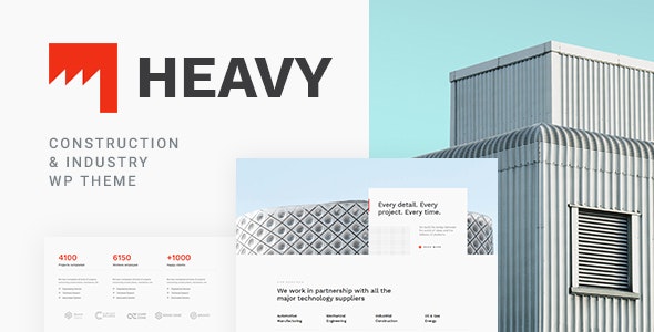 Heavy v1.0.2 - Industrial WordPress Theme