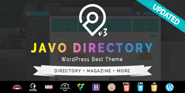 Javo Directory v3.3.9 - Wordpress Theme