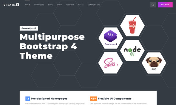 Download CreateX v1.1.0 – Multipurpose Template + UI Kit | Free Nulled Scripts