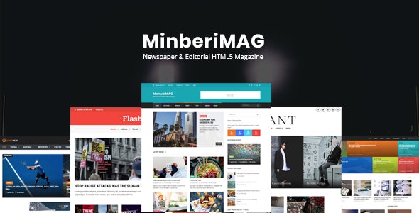 MinberiMag v1.0 - Newspaper & Editorial HTML5 Magazine