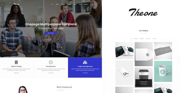 Theone v1.0 - Onepage Multiporpose Template