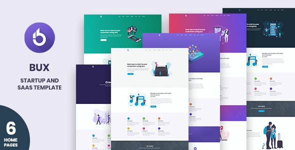 Bux v1.0 - Startup and SaaS Template