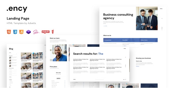 Ency v1.0 - Landing Page HTML Template