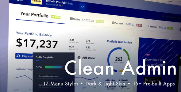 Light Admin v4.3.0 - Clean Bootstrap 4 Dashboard HTML Template with Crypto