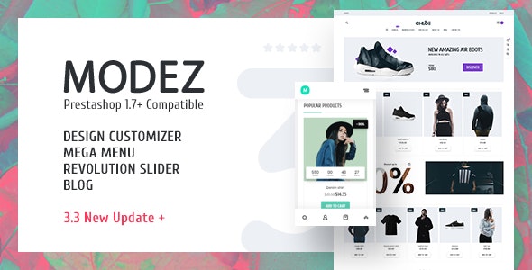 MODEZ v3.3 - Responsive Prestashop Theme
