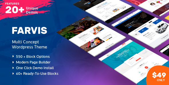 Farvis v1.2.5 - Multipurpose WordPress Theme