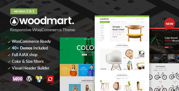 Download WoodMart v2.8.1 – Responsive WooCommerce WordPress Theme | Free Nulled Scripts