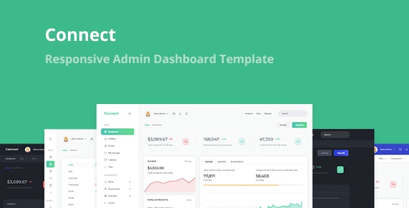 Connect v1.1 - Responsive Admin Dashboard Template