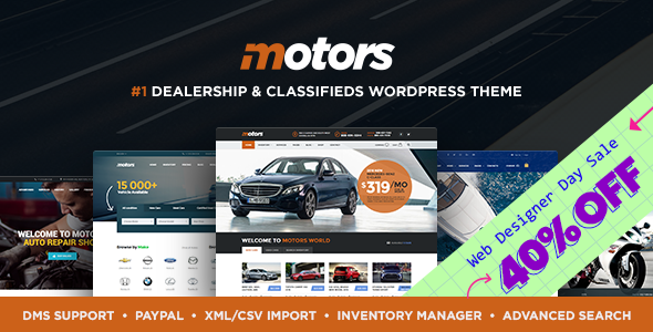 Motors v4.5 - Automotive, Cars, Vehicle, Boat Dealership