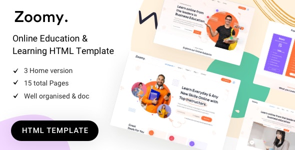 Zoomy v1.0 - education HTML Template