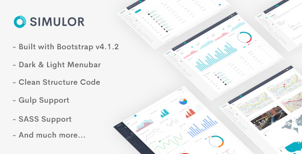 Download Simulor – Minimal Admin & Dashboard Template | Free Nulled Scripts